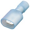 Nichifu Blue Insulated Male Spade Connector Crimp Type 0.25 x 0.032 in Tab Size 14 AWG to 14 AWG HC TMEDN630820-MA-BLUECLEAR