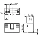 JAE IL-G Female Connector Housing 2.5 mm Pitch 4 Way 1 Row Straight Nylon Surface Mount IL-G-4S-S3C2-SA