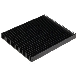 AAVID THERMALLOY Universal Rectangular Aluminium Heatsink Black 25 mm x 250 mm x 200 mm 0.43K/W S586/B/250