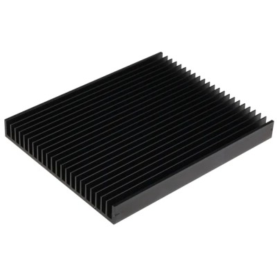 AAVID THERMALLOY Universal Rectangular Aluminium Heatsink Black 25 mm x 250 mm x 200 mm 0.43K/W S586/B/250