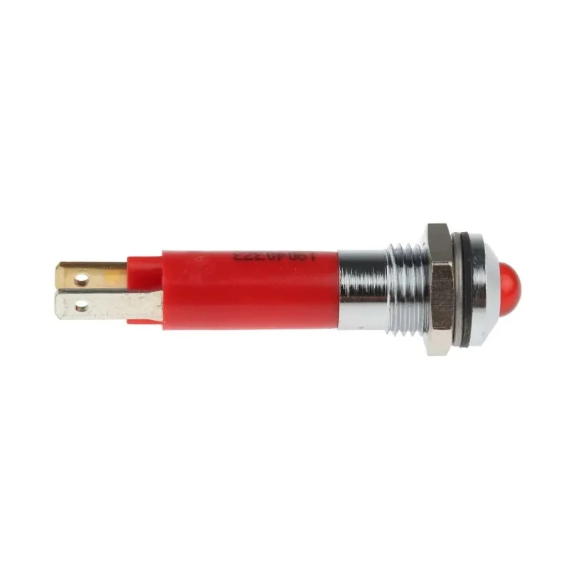 CML Innovative Technologies LED Red Panel Mount Indicator 8 mm M8 Termination IP67 24V 190403Z3