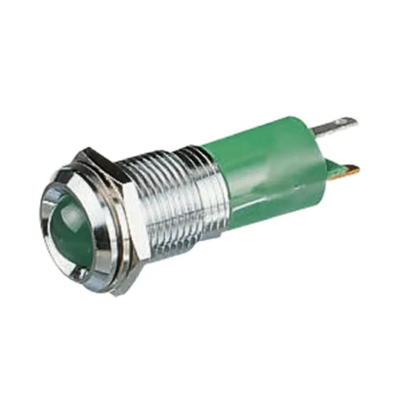 CML Innovative Technologies LED Green Panel Mount Indicator 14 mm M8 Termination IP67 12V 192102Z1