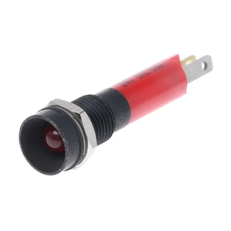 CML Innovative Technologies Red LED Panel Mount Indicator 8 mm, Solder Tab Termination, IP67, 24V 190513Z3