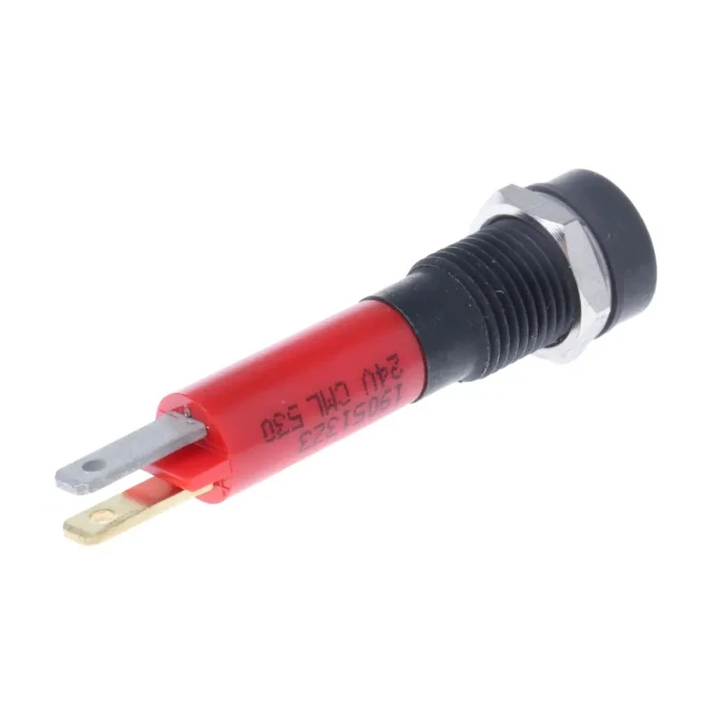 CML Innovative Technologies Red LED Panel Mount Indicator 8 mm, Solder Tab Termination, IP67, 24V 190513Z3