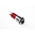CML Innovative Technologies Red LED Panel Mount Indicator 14 mm, Solder Tab Termination, IP67 Rated, 24V 192103Z3