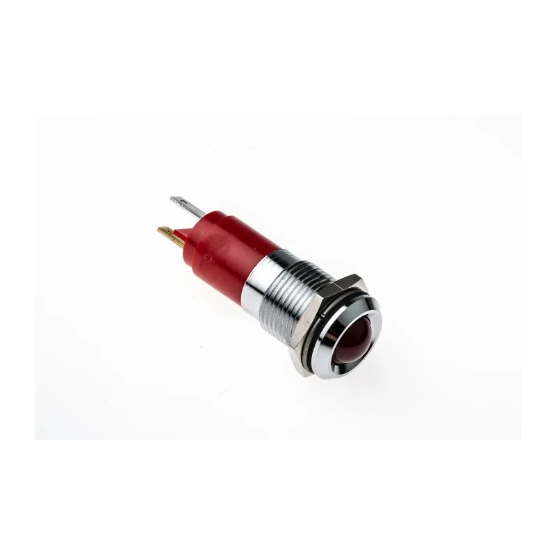 CML Innovative Technologies Red LED Panel Mount Indicator 14 mm, Solder Tab Termination, IP67 Rated, 24V 192103Z3