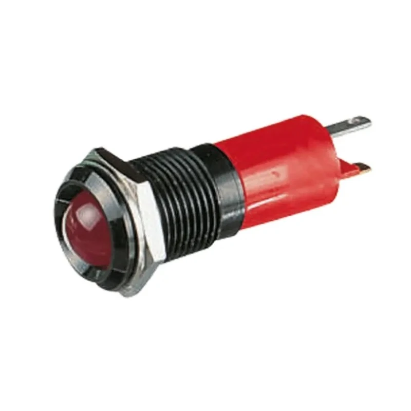 CML Innovative Technologies LED Red Panel Mount Indicator 14 mm, Solder Tab Termination, IP67, 12V 192112Z3