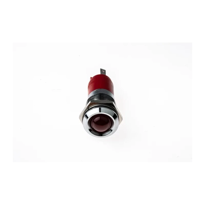 CML Innovative Technologies Red LED Panel Mount Indicator 14 mm, Solder Tab Termination, IP67 Rated, 24V 192103Z3