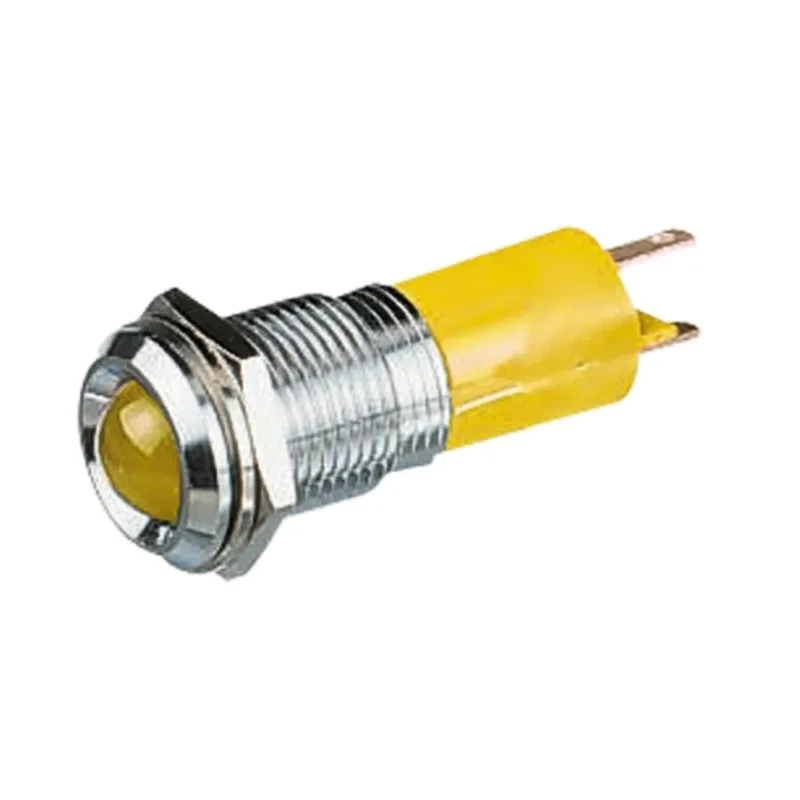 CML Innovative Technologies LED Yellow Panel Mount Indicator 14 mm Solder Tab Termination IP67 24V 192103Z2
