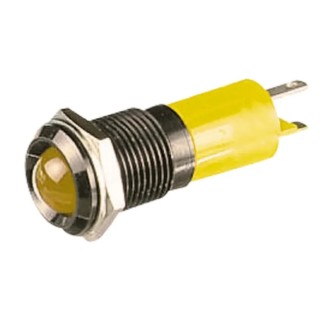 CML Innovative Technologies LED Yellow Panel Mount Indicator 14 mm IP67 12V 192112Z2
