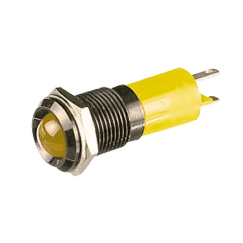 CML Innovative Technologies LED Yellow Panel Mount Indicator 14 mm IP67 12V 192112Z2