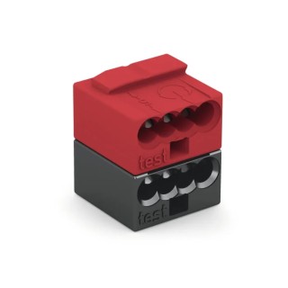WAGO 243 Series PCB Terminal Block Connector 5.75 mm Pitch, 6A Current, 25V, 8 Connection Points 243-211