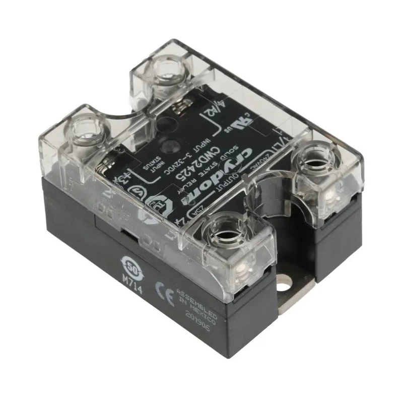 Crydom CW24 Series Solid State Relay 25A Load Panel Mount 280Vrms Load 32V Control 