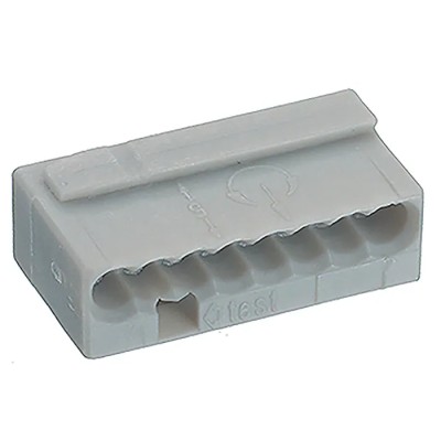 WAGO MICRO PUSH WIRE Series Junction Box Connector 8-Way 6A Push-in 100V 20, 22 AWG 243-308