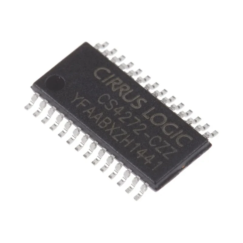 Cirrus Logic Audio Codec IC, 2-Channel, 24 Bit Resolution, Single Power Supply, Surface Mount, TSSOP 28-Pin CS4272-CZZ