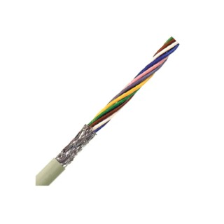 RS PRO UNITRONIC LiYCY Series Data Cable 7 Pairs 7 Cores 0.5 mm² 100 m Grey Sheath Polyvinyl Chloride 0034607