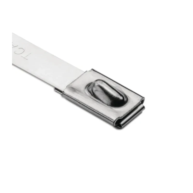 HellermannTyton Roller Ball Cable Tie, 685 mm Length x 7.9 mm Width, Metallic 304 Stainless Steel 111-94278 MBT27HS-SS304-ML