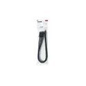 HellermannTyton Releasable Cable Tie, Thermoplastic Polyurethane, 580mm Length x 28mm Width 115-28590 SOFTFIX XL-TPU-BK