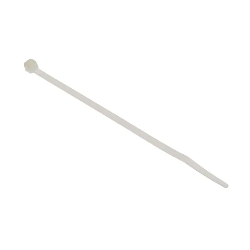RS PRO Non-Releasable Nylon 6.6 Cable Tie, Natural Colour, 150 mm Length x 3.6 mm Width, Flame Retardant 492-0453