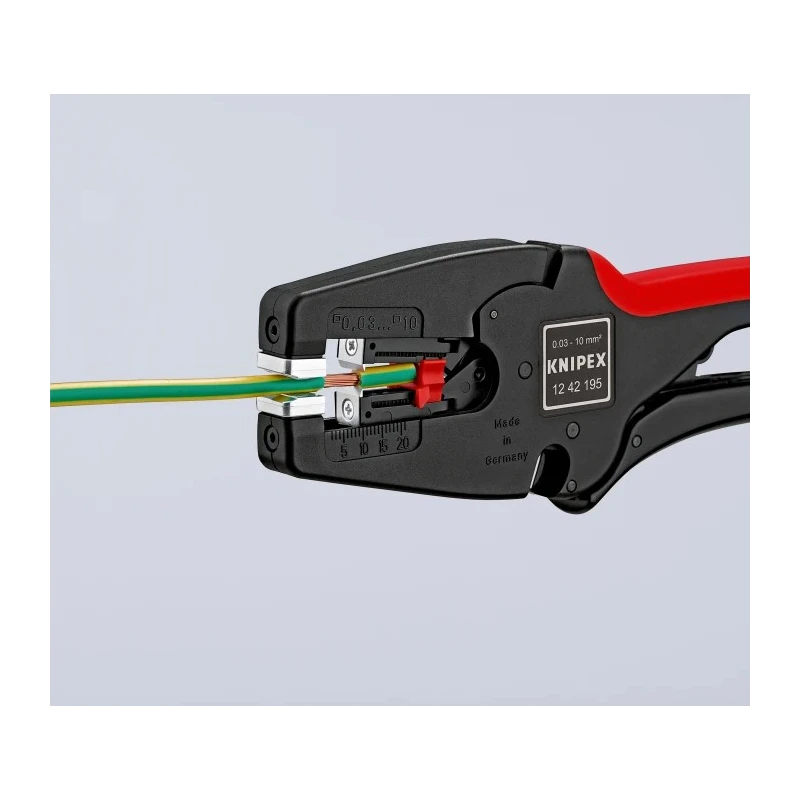 Knipex Multistrip 10 Automatic Wire Stripper Soft Grip Single Core Multi-Core 0.03-10.0 mm² 195mm Overall 12 42 195