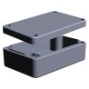 RS PRO Grey Lid Aluminium Enclosure, IP65, IP66, IP67, IP68, IK09, 34 mm x 98 mm x 98 mm IP65