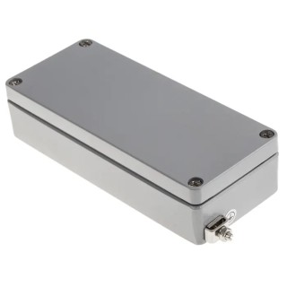 RS PRO Grey Lid Aluminium Enclosure IP68 IP67 IP66 IP65 IK09 Explosion Proof 34 mm x 150 mm x 150 mm 122-8922