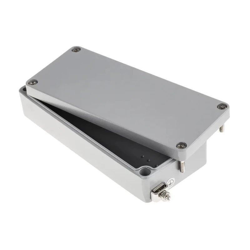 RS PRO Grey Lid Aluminium Enclosure IP68 IP67 IP66 IP65 IK09 Explosion Proof 34 mm x 150 mm x 150 mm 122-8922