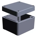 RS PRO Grey Grey Lid Aluminium Enclosure IP65 IP66 IP67 IP68 IK09 Explosion Proof 57mm x 75mm x 75mm 122-8919