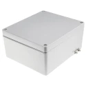 RS PRO Grey Lid Aluminium Enclosure, IP65, IP66, IP67, IP68, IK09, 113 mm x 230 mm x 230 mm IP65