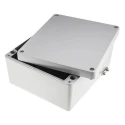 RS PRO Grey Lid Aluminium Enclosure, IP65, IP66, IP67, IP68, IK09, 113 mm x 230 mm x 230 mm IP65