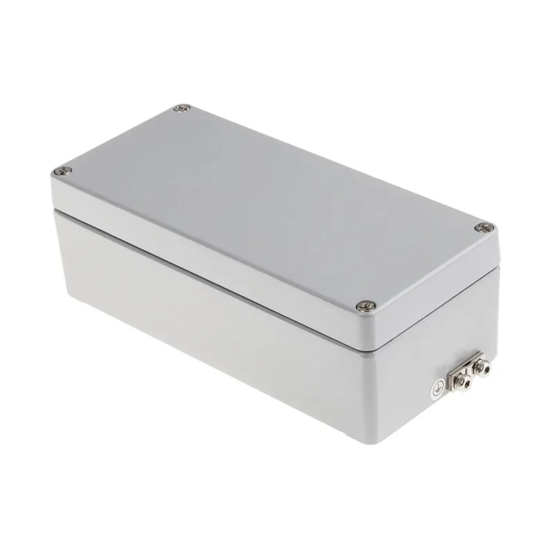 RS PRO Grey Lid Aluminium Enclosure, IP66, IP68, IP67, IP65, IK09, 57 mm x 175 mm x 80 mm IP66