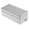RS PRO Grey Lid Aluminium Enclosure, IP66, IP68, IP67, IP65, IK09, 57 mm x 175 mm x 80 mm IP66