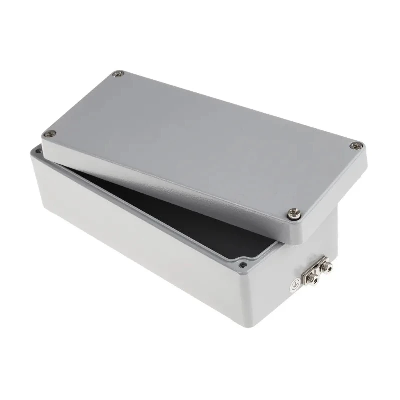 RS PRO Grey Lid Aluminium Enclosure, IP66, IP68, IP67, IP65, IK09, 57 mm x 175 mm x 80 mm IP66