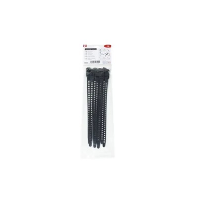 HellermannTyton Releasable Cable Tie 260 mm x 11 mm Black Thermoplastic Polyurethane SOFTFIX 115-11270 SOFTFIX M-TPU-BK
