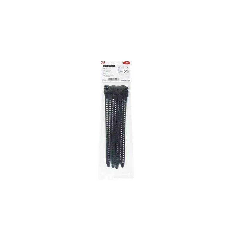 HellermannTyton Releasable Cable Tie 260 mm x 11 mm Black Thermoplastic Polyurethane SOFTFIX 115-11270 SOFTFIX M-TPU-BK