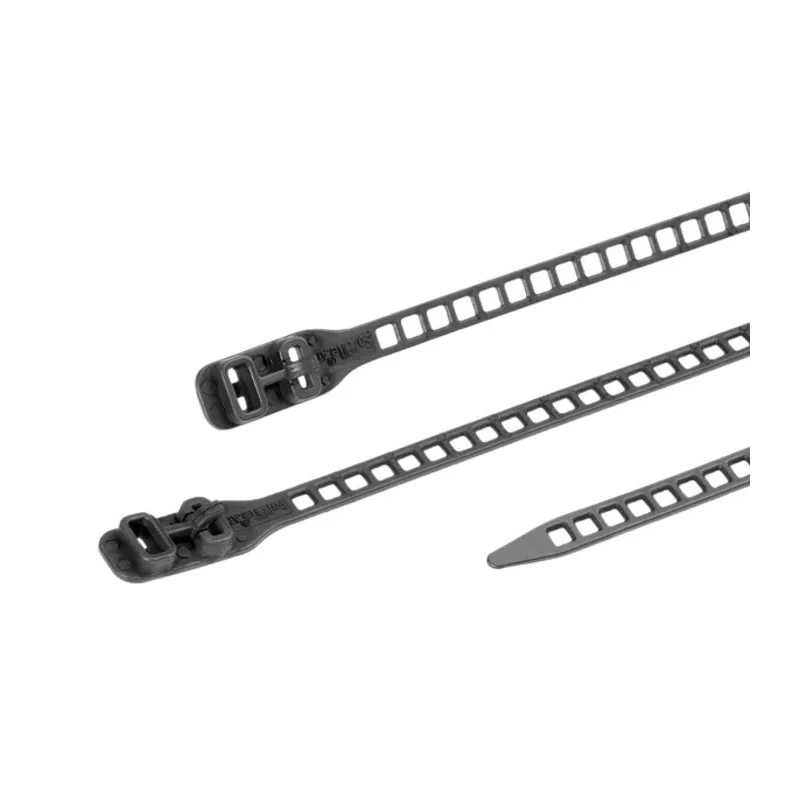 HellermannTyton Releasable Cable Tie 260 mm x 11 mm Black Thermoplastic Polyurethane SOFTFIX 115-11270 SOFTFIX M-TPU-BK