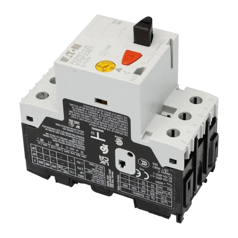 Eaton Motor Protection Circuit Breaker PKZM 01 Series 160mA to 250mA Current, 690V AC, 3 Poles, IP20 278476 PKZM01-0,25
