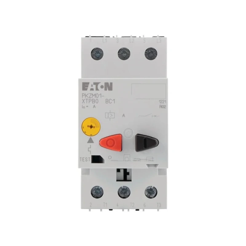 Eaton Motor Protection Circuit Breaker PKZM 01 Series 160mA to 250mA Current, 690V AC, 3 Poles, IP20 278476 PKZM01-0,25