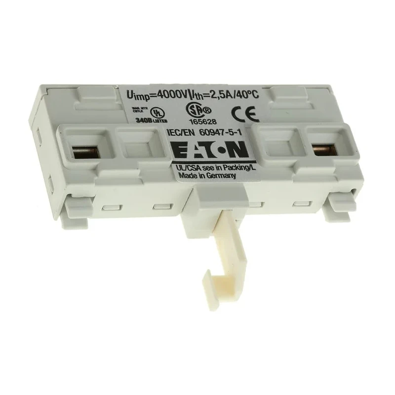 Eaton Auxiliary Contact, 1 Contact 1 NO, Top Mount, 1 A Contact Current, 110 V DC, 240 V AC, Model 082884 NHI-E-10-PKZ0
