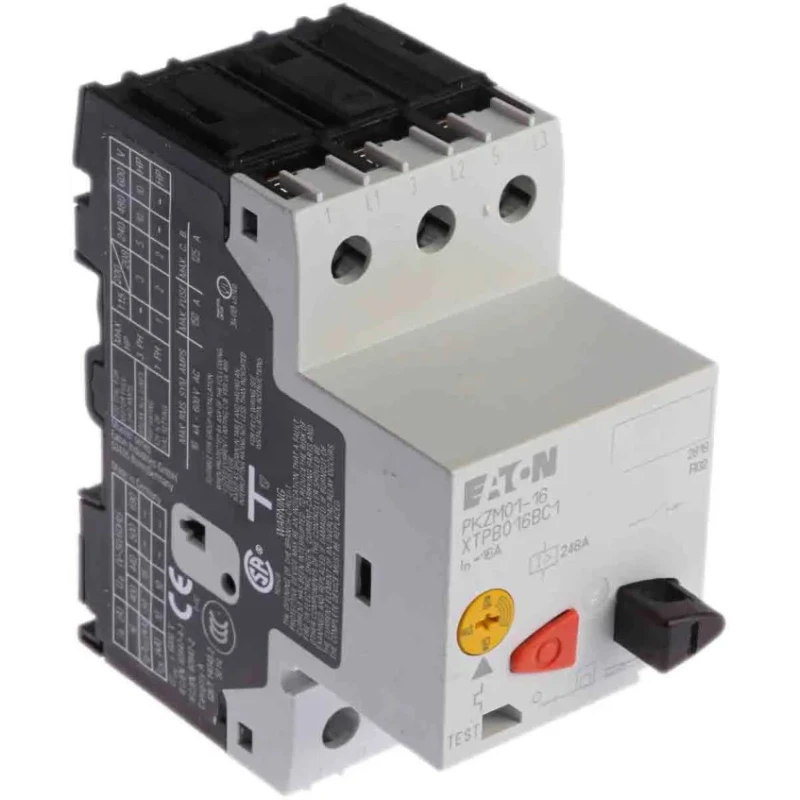 Eaton Motor Protection Circuit Breaker PKZM 01 Series 10A to 16A 690V AC 3 Pole 93x45x90.5mm IP20 Rated 283390 PKZM01-16