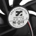 ARX CeraDyna Series Axial Fan 24V dc, 180.8 m³/h Airflow, 5.52 W, 230 mA Max, IP20, 120 mm Square Frame 