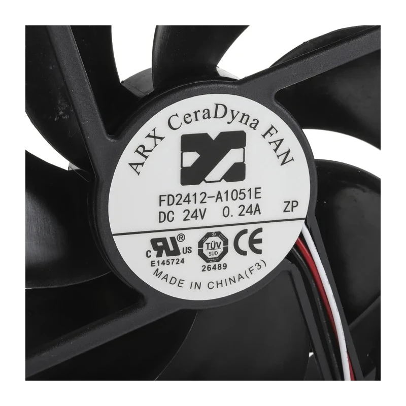 ARX CeraDyna Series Axial Fan 24V dc, 180.8 m³/h Airflow, 5.52 W, 230 mA Max, IP20, 120 mm Square Frame 