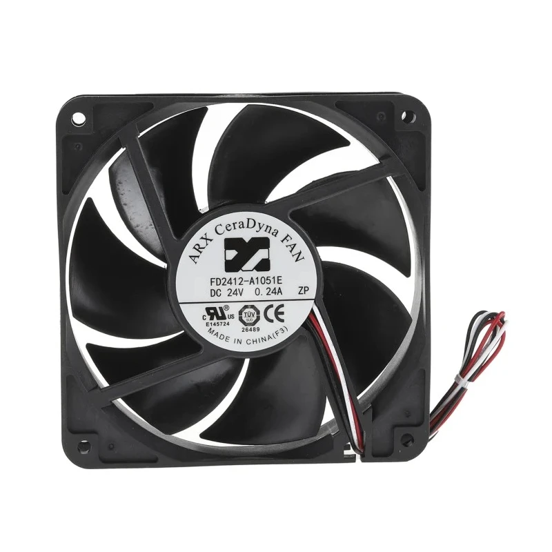 ARX CeraDyna Series Axial Fan 24V dc, 180.8 m³/h Airflow, 5.52 W, 230 mA Max, IP20, 120 mm Square Frame 