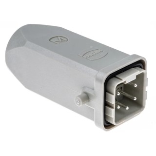 HARTING Heavy Duty Power Connector Panel Screw 4 Way 10A Han A Male 230-400V 09200042611+19200030420