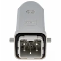HARTING Heavy Duty Power Connector Panel Screw 4 Way 10A Han A Male 230-400V 09200042611+19200030420