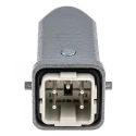 HARTING Heavy Duty Power Connector Panel Screw Terminal 4 Way 10A 230V/400V Han A Male 09200042611+19200031440