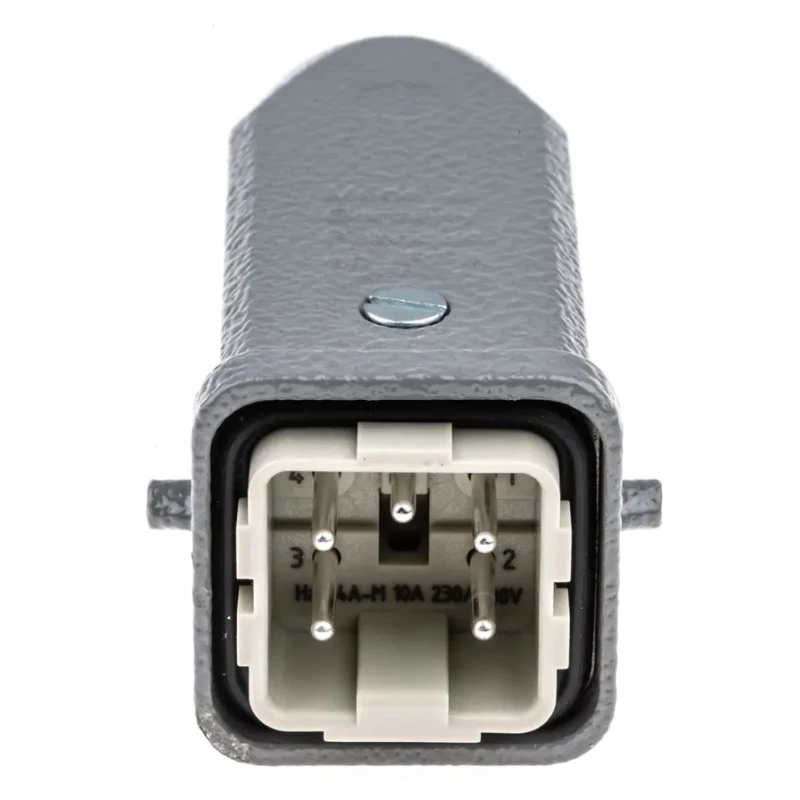 HARTING Heavy Duty Power Connector Panel Screw Terminal 4 Way 10A 230V/400V Han A Male 09200042611+19200031440