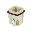 HARTING Heavy Duty Power Connector Panel Screw Terminal 4 Way 10A 230V/400V Han A Male 09200042611+19200031440