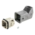 HARTING Heavy Duty Power Connector Panel Mount Screw Termination 4 Contacts 10A 230V/400V Han A Male 09200042611+19200031640