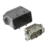 HARTING Heavy Duty Power Connector Panel Mount Screw Termination 10 Way 16A 500V Han E Male 09330102601+19300101520